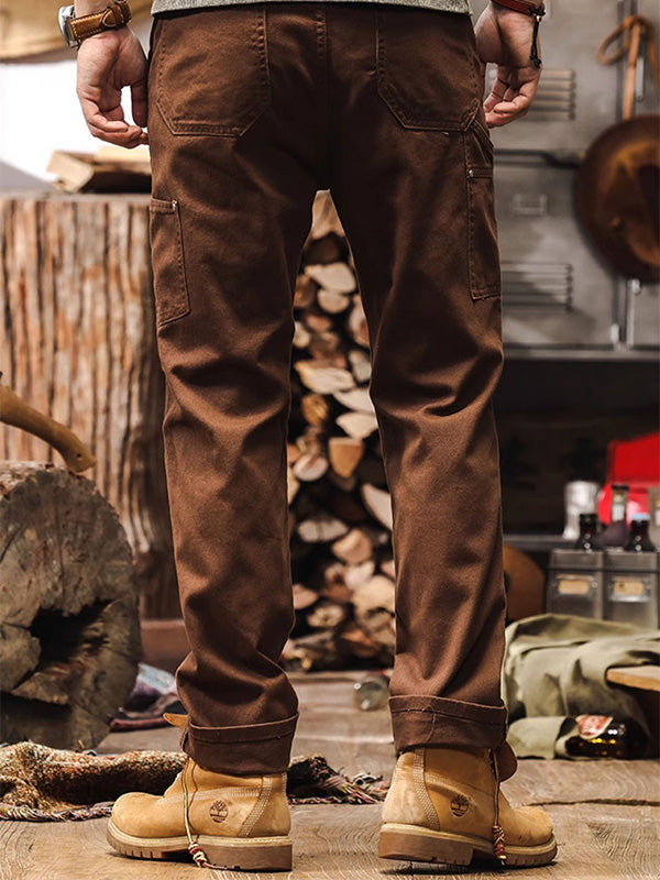 Men's Carpentar Trouser - Rugged Workwear straight Leg Pants