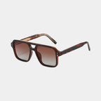 Billy | Tortoiseshell Polarised Square Sunglasses with Brown Gradient Lenses