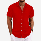 Men’s Summer Shirt - Half Sleeve Button-Up Collar shirt
