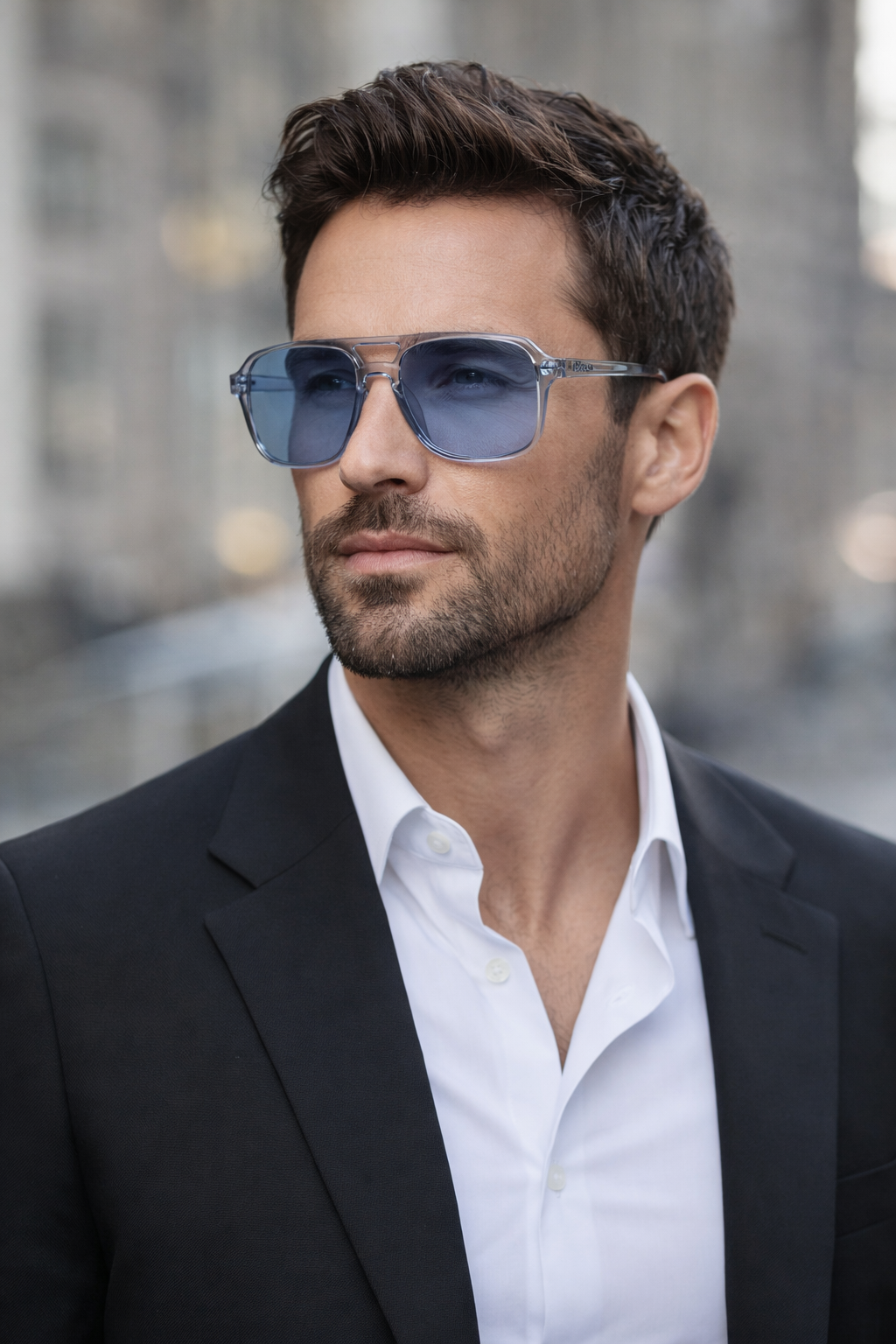 Miami Azure Aviator Sunglasses | Coastal Elegance