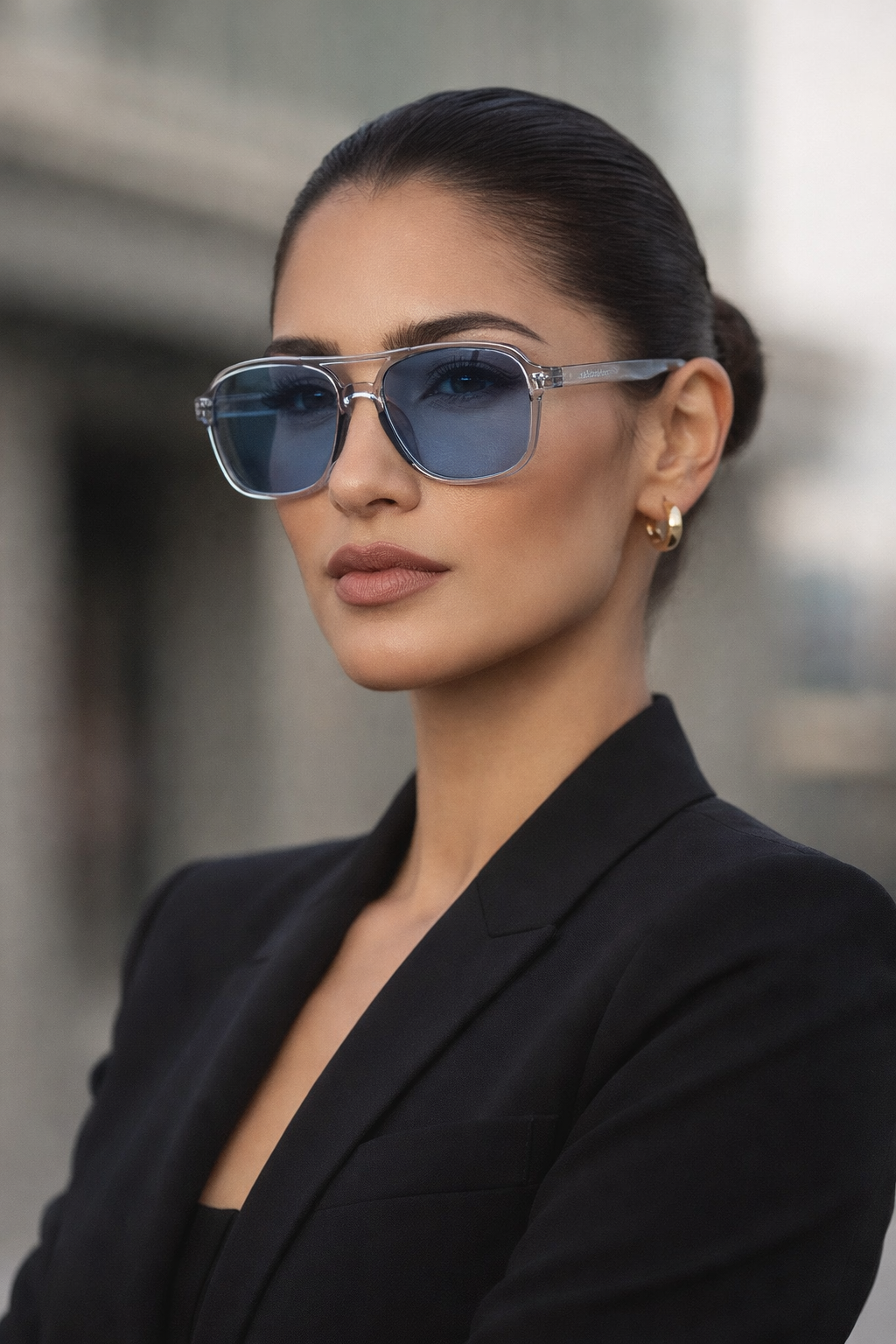 Miami Azure Aviator Sunglasses | Coastal Elegance