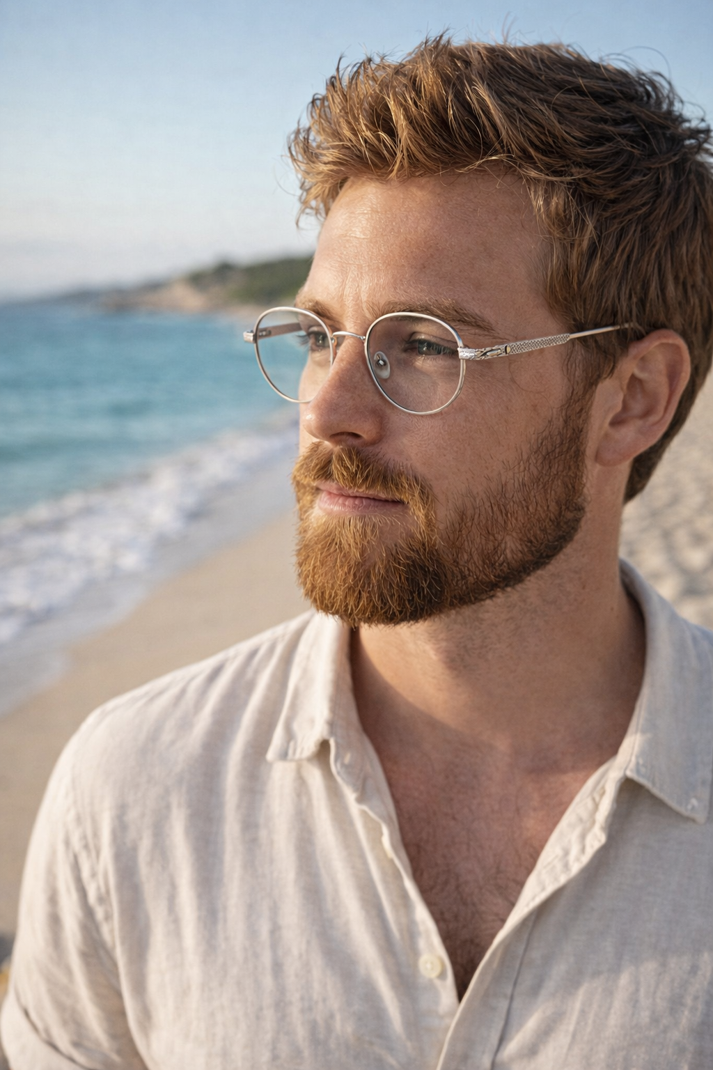 Men's Oval Metal Aviator Frame Sunglasses - 80s Retro Polarised Lenses, Coloured shades