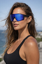 Large Frame Sports Sunglasses - Running, Walking or Skiing - Polarised Lenses, Coloured shades