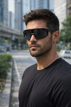 Large Frame Sports Sunglasses - Running, Walking or Skiing - Polarised Lenses, Coloured shades