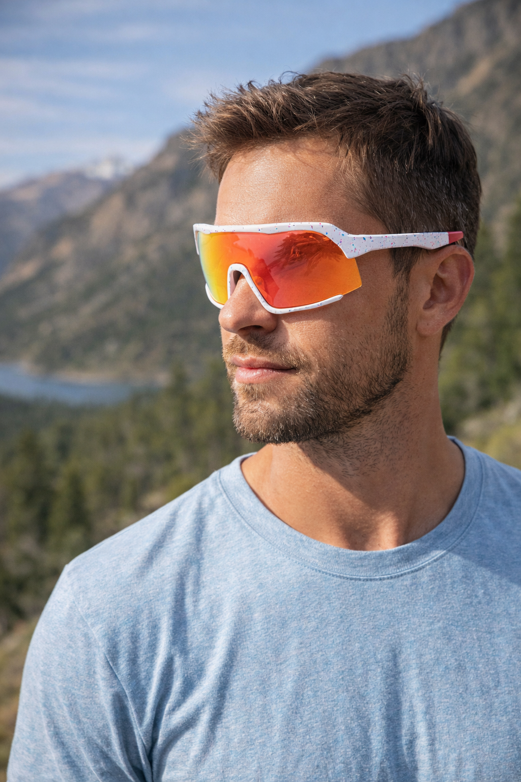 Ultimate Sport Sunglasses - Perfectly Fitted Polarised Lenses, Coloured shades