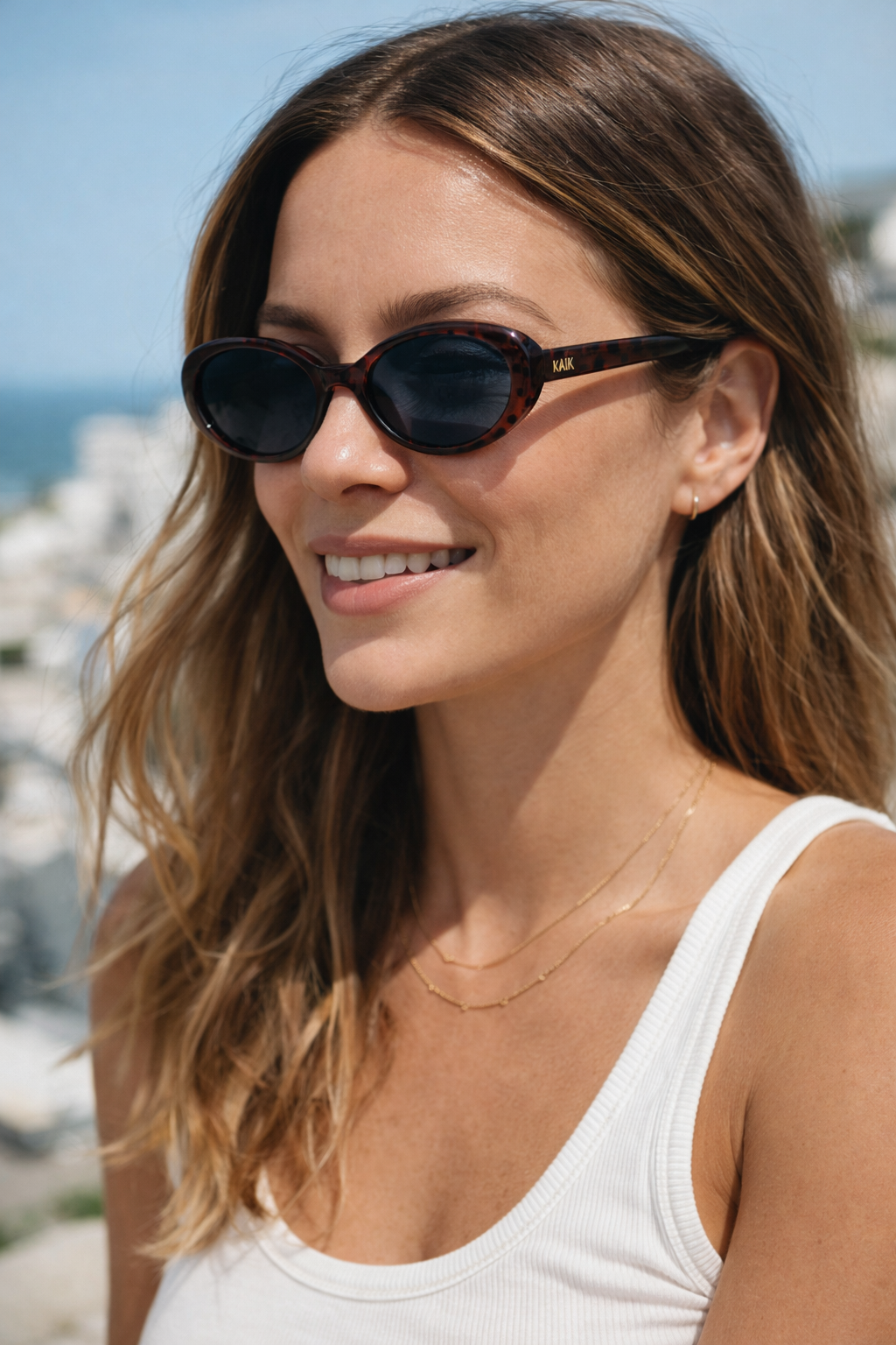 Diana Oval Cat-eye Sunglasses - Designer Quality - Polarised Lenses, Black shades