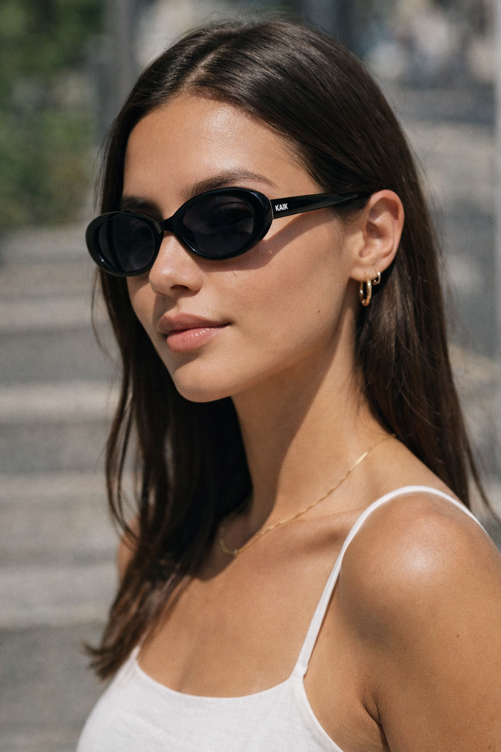 Diana Oval Cat-eye Sunglasses - Designer Quality - Polarised Lenses, Black shades