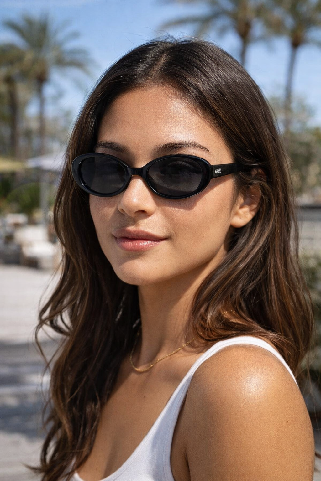 Diana Oval Cat-eye Sunglasses - Designer Quality - Polarised Lenses, Black shades