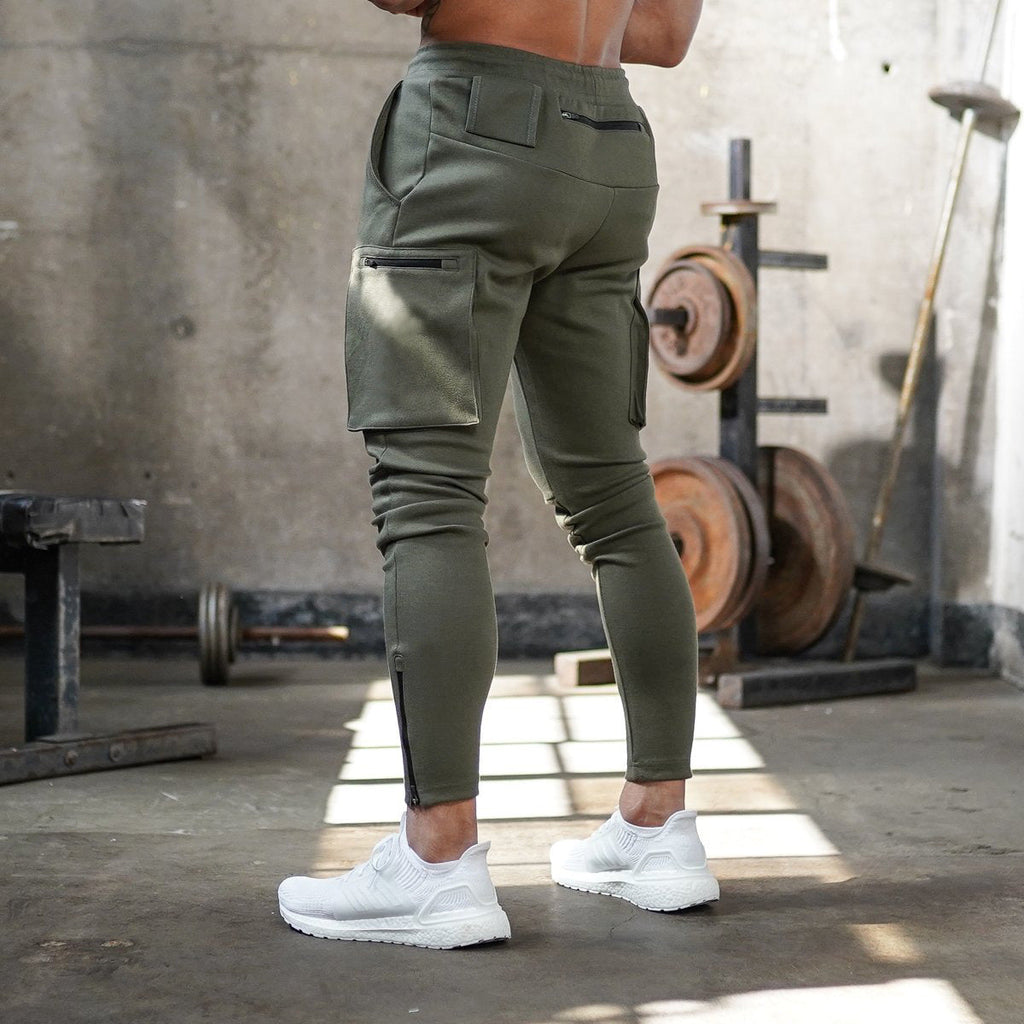 Men’s Jogger Cargo Trousers – Slim Fit Workout / Gym Pants