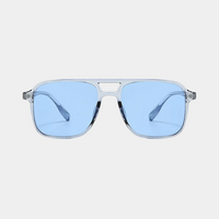 Miami Azure Aviator Sunglasses | Coastal Elegance