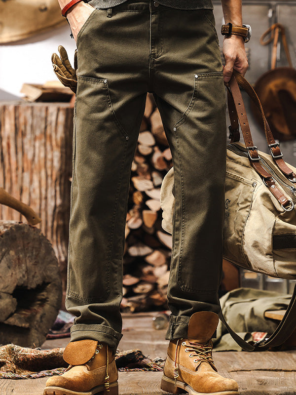 Men's Carpentar Trouser - Rugged Workwear straight Leg Pants