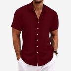 Men’s Summer Shirt - Half Sleeve Button-Up Collar shirt