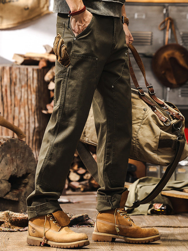 Men's Carpentar Trouser - Rugged Workwear straight Leg Pants