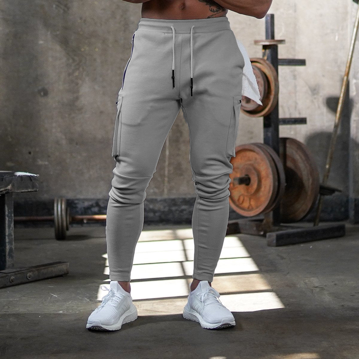 Men’s Jogger Cargo Trousers – Slim Fit Workout / Gym Pants
