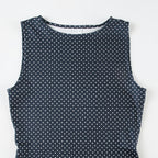 Noah| Sleeveless Polka Dot Mini Dress for Women