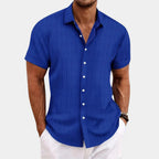 Men’s Summer Shirt - Half Sleeve Button-Up Collar shirt