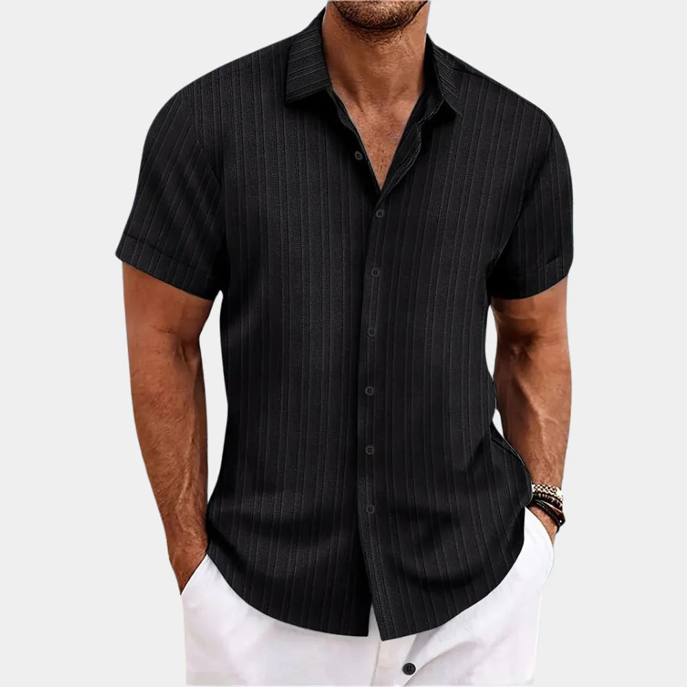 Men’s Summer Shirt - Half Sleeve Button-Up Collar shirt