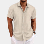 Men’s Summer Shirt - Half Sleeve Button-Up Collar shirt