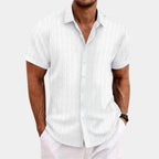 Men’s Summer Shirt - Half Sleeve Button-Up Collar shirt