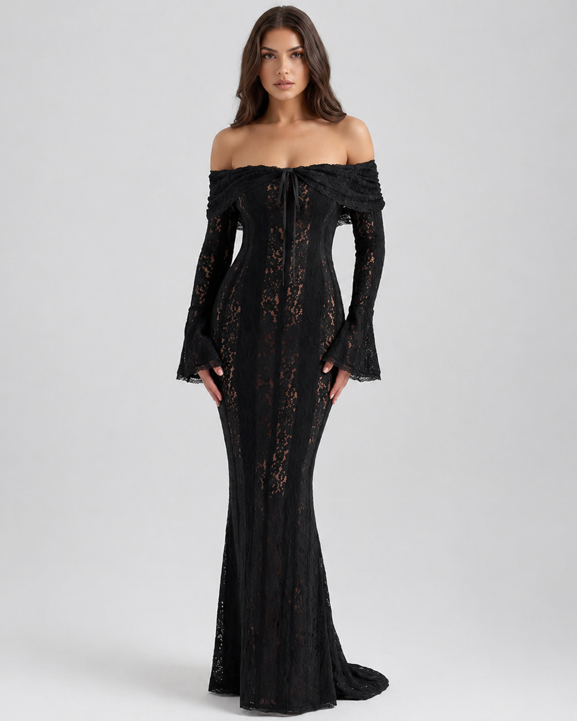 Women's Off Shoulder Wedding Guest Dress