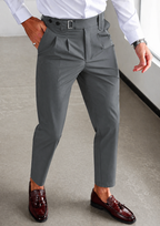 Men’s Tailored Classic Trousers - Pleated High Waist Pant