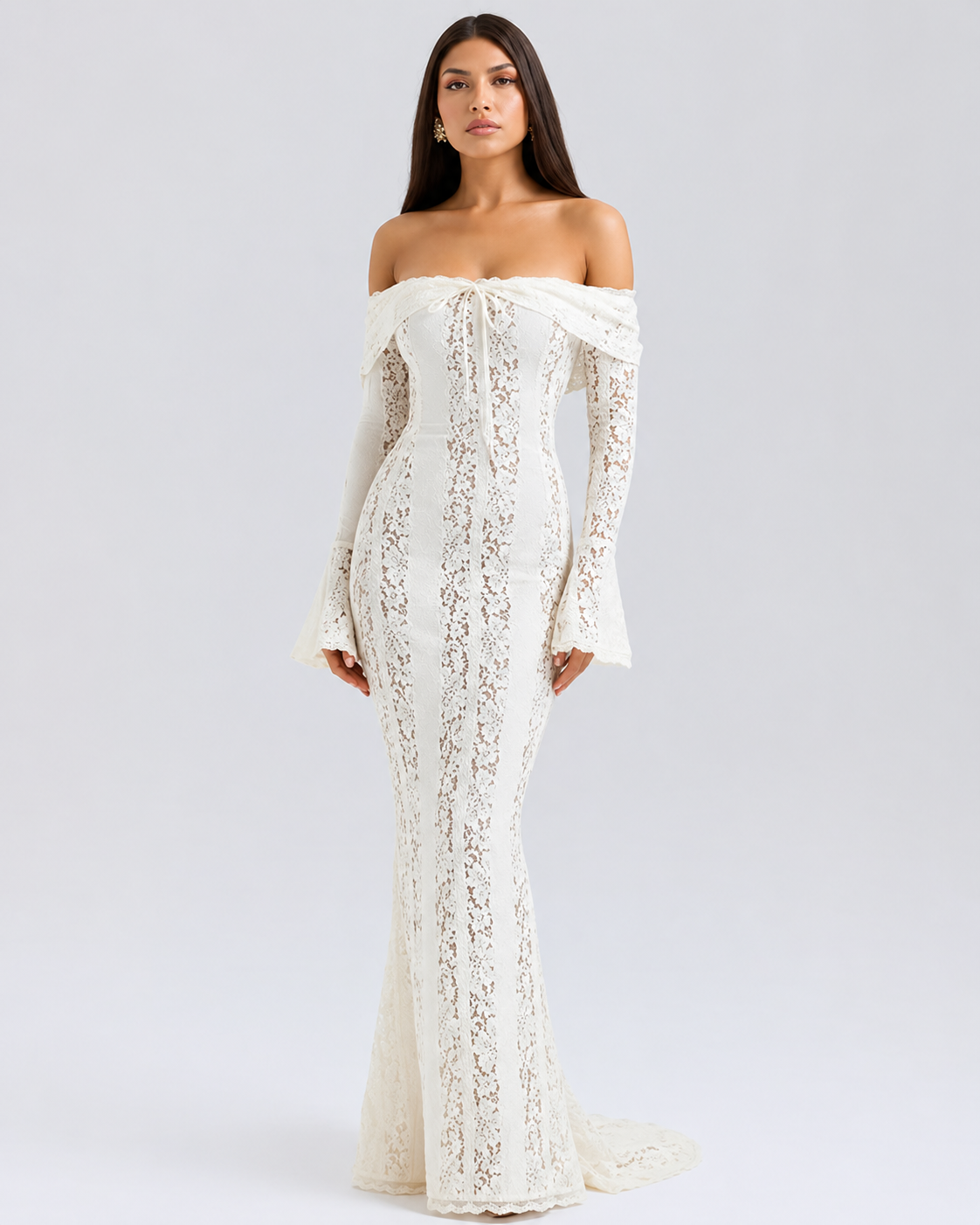 Women's Off Shoulder Wedding Guest Dress