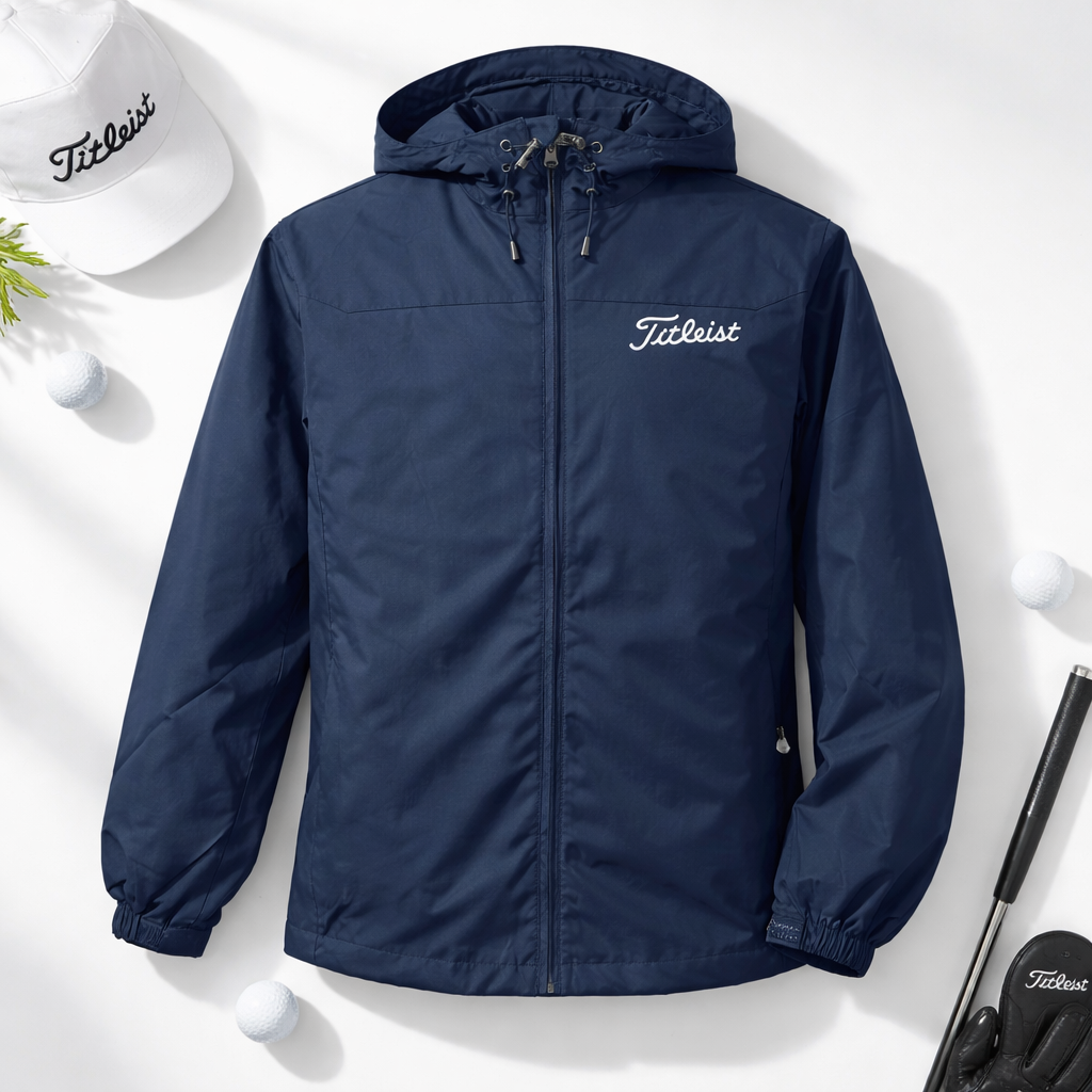 Men's Waterproof Windbreaker Rain Jacket - Hooded Mac Coat, Lightweight and Waterproof