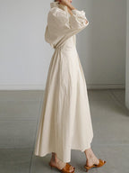 Women's Elegant Maxi Dress - Long Sleeves Summer Style Dress