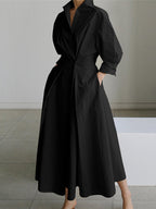 Women's Elegant Maxi Dress - Long Sleeves Summer Style Dress