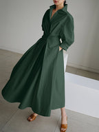 Women's Elegant Maxi Dress - Long Sleeves Summer Style Dress