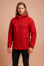 Men’s Outdoor Waterproof Hooded Rain Jacket - Lightweight Mac Windbreaker