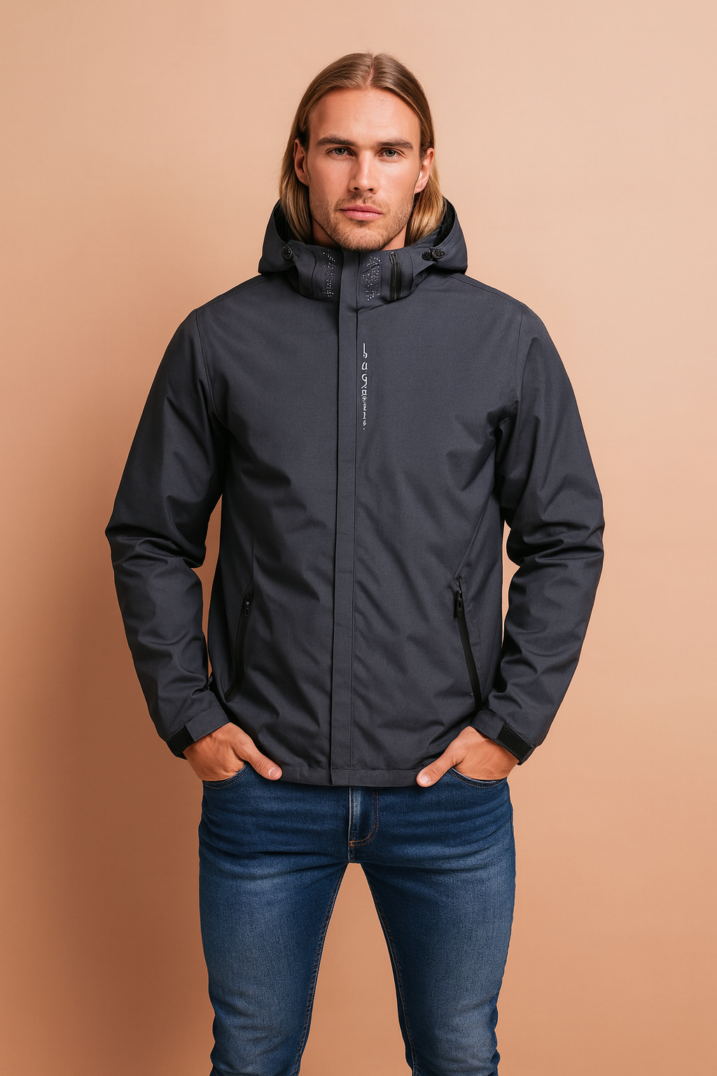 Men’s Outdoor Waterproof Hooded Rain Jacket - Lightweight Mac Windbreaker