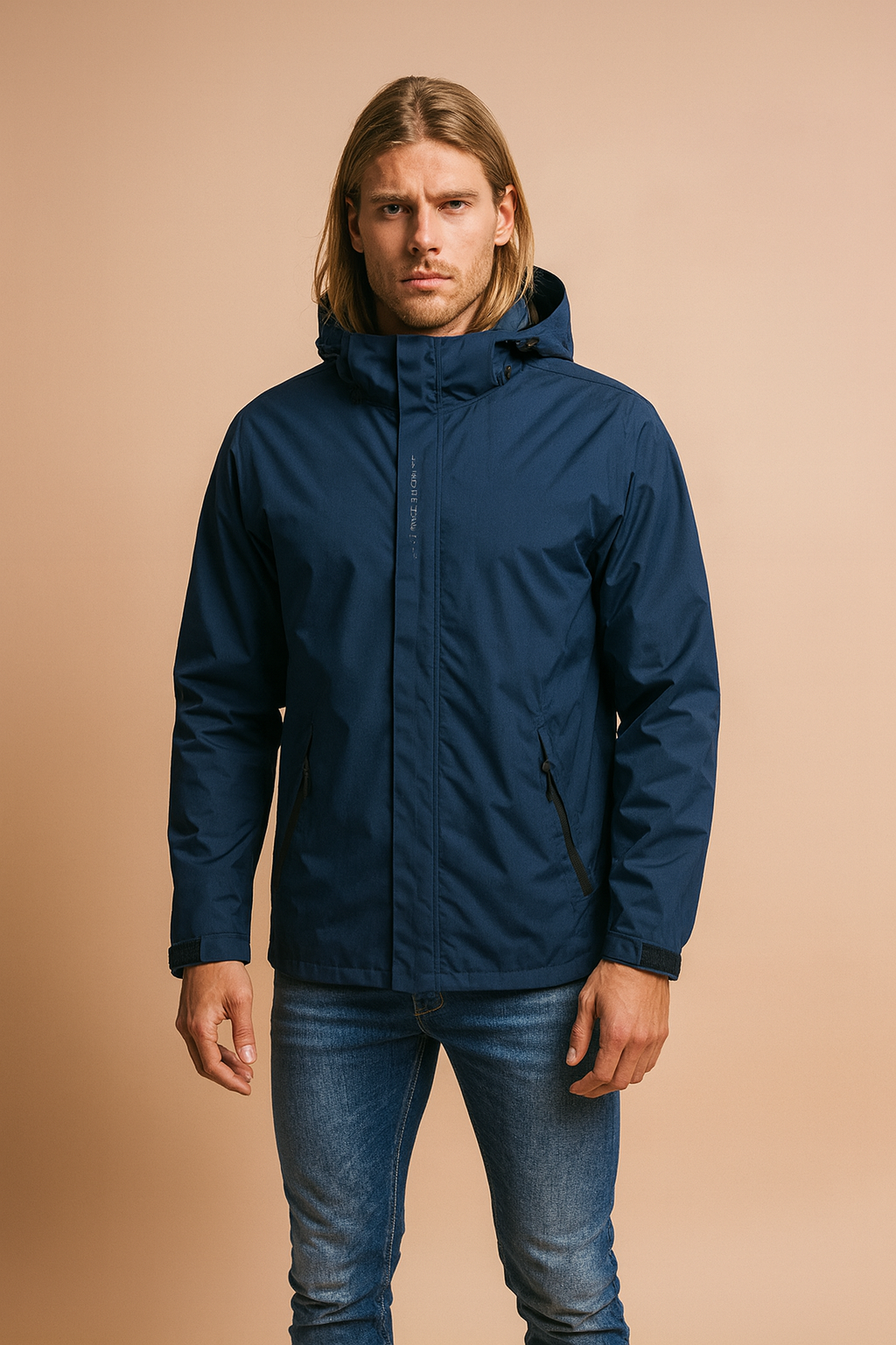 Men’s Outdoor Waterproof Hooded Rain Jacket - Lightweight Mac Windbreaker