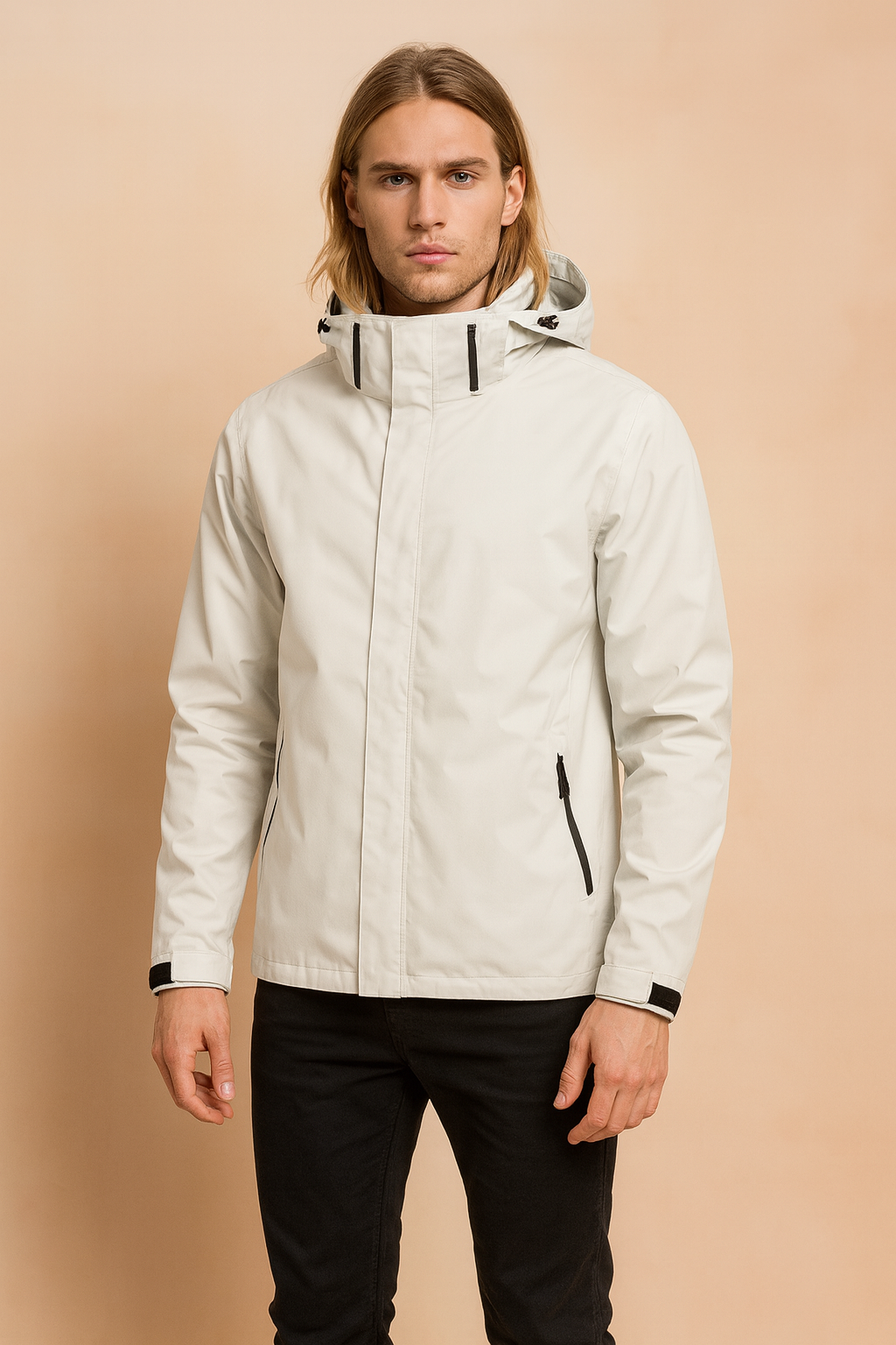 Men’s Outdoor Waterproof Hooded Rain Jacket - Lightweight Mac Windbreaker