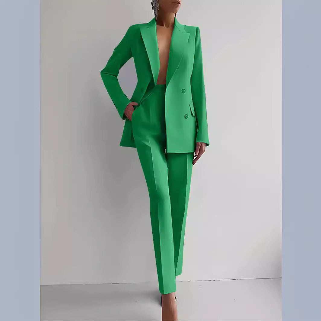 Women’s Formal Suit Set – Blazer & Trousers Two-Piece
