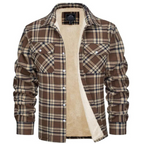 Levi | Men’s Sherpa-Lined Plaid Button-Down Jacket