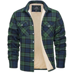 Levi | Men’s Sherpa-Lined Plaid Button-Down Jacket