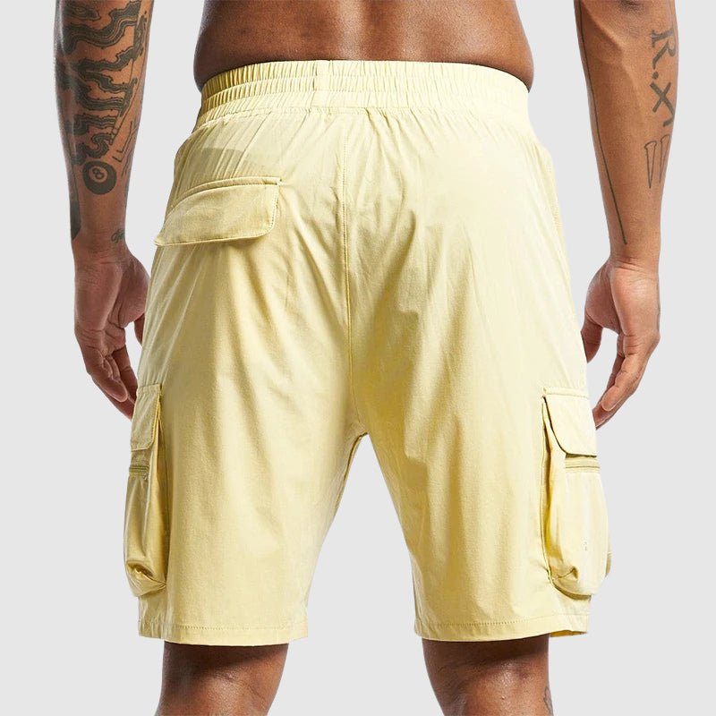 Men’s Relaxed Fit Cargo Shorts – Adjustable Waist Utility Shorts