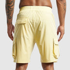 Men’s Relaxed Fit Cargo Shorts – Adjustable Waist Utility Shorts