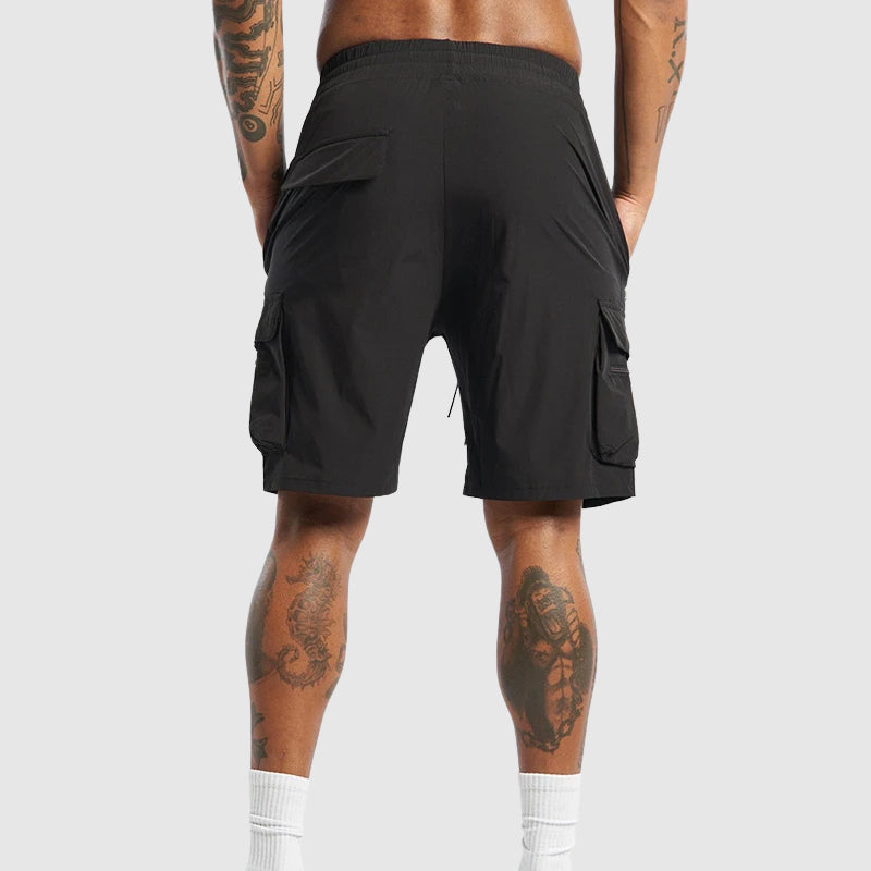 Men’s Relaxed Fit Cargo Shorts – Adjustable Waist Utility Shorts