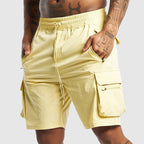 Men’s Relaxed Fit Cargo Shorts – Adjustable Waist Utility Shorts