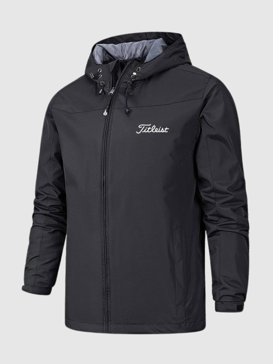 Men's Waterproof Windbreaker Rain Jacket - Hooded Mac Coat, Lightweight and Waterproof