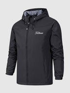 Men's Waterproof Windbreaker Rain Jacket - Hooded Mac Coat, Lightweight and Waterproof