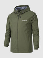 Men's Waterproof Windbreaker Rain Jacket - Hooded Mac Coat, Lightweight and Waterproof