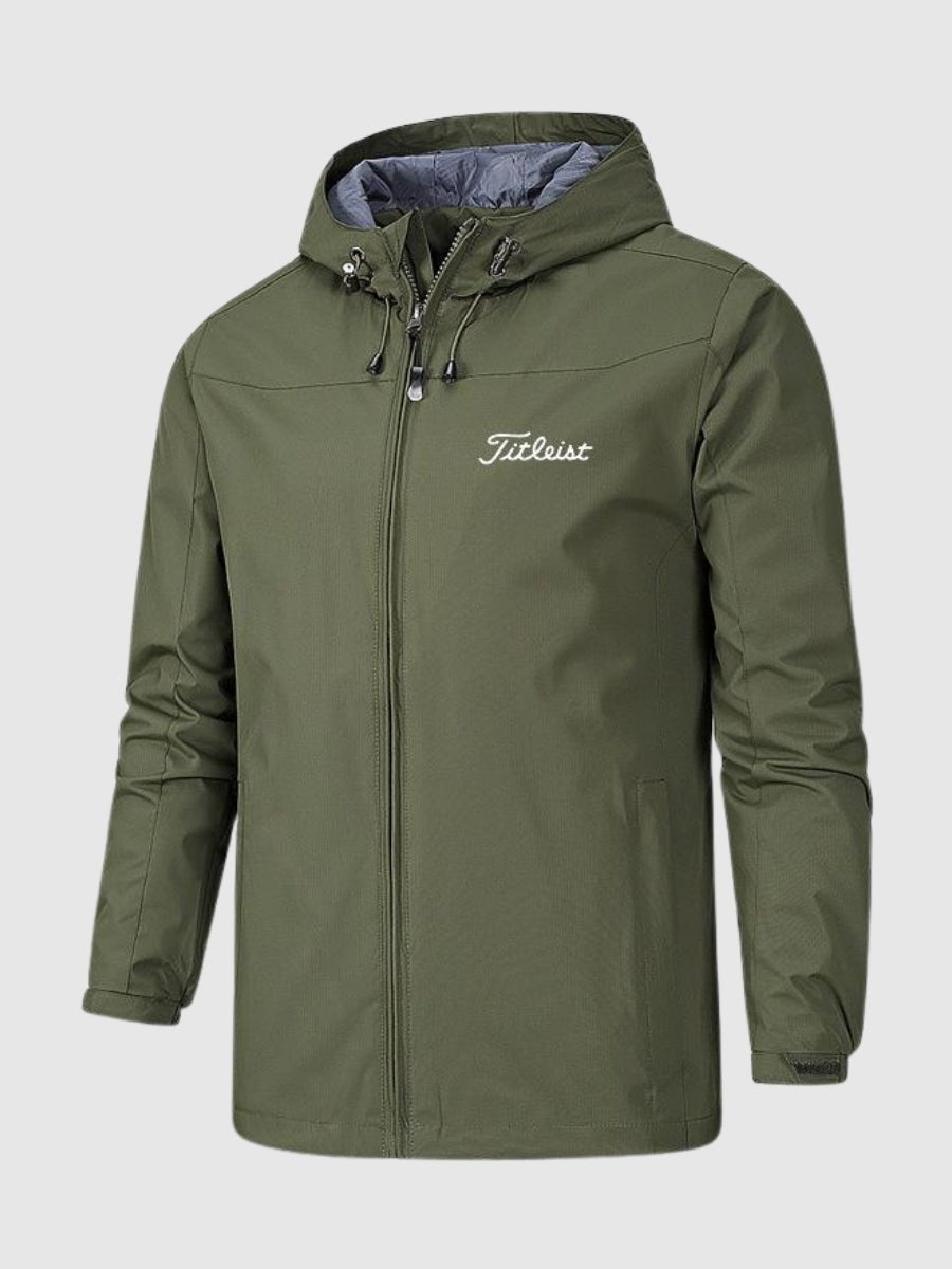 Men's Waterproof Windbreaker Rain Jacket - Hooded Mac Coat, Lightweight and Waterproof