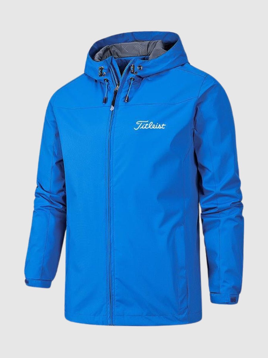 Men's Waterproof Windbreaker Rain Jacket - Hooded Mac Coat, Lightweight and Waterproof