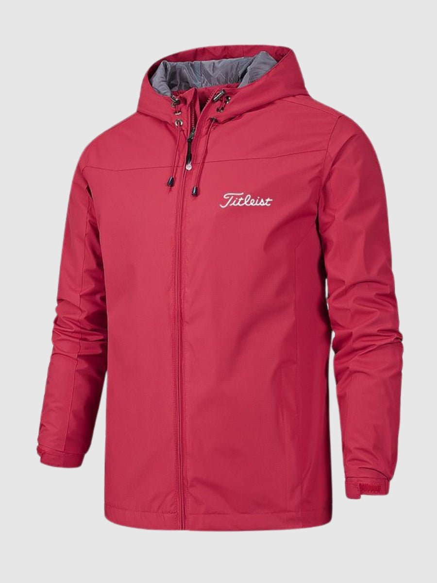 Men's Waterproof Windbreaker Rain Jacket - Hooded Mac Coat, Lightweight and Waterproof