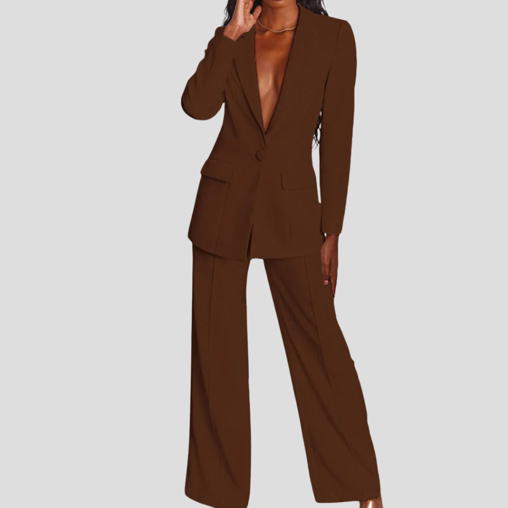 Women’s Tailored Suit – Blazer & Trouser Two-Piece Outfit