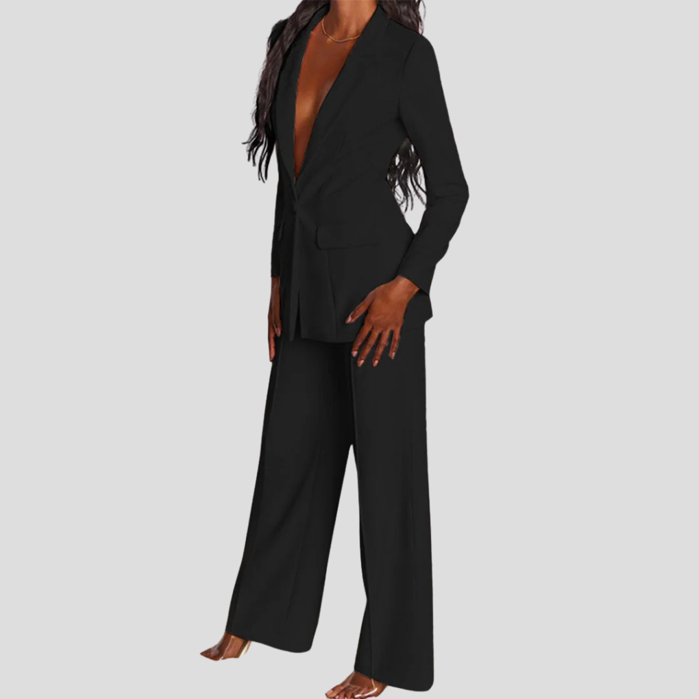 Women’s Tailored Suit – Blazer & Trouser Two-Piece Outfit