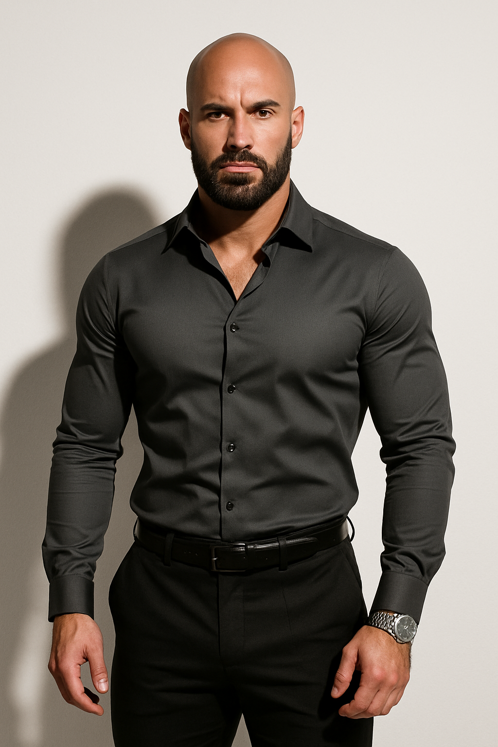 Men’s Tailored Modern Dress Shirt - Slim Fit Casual Shirt
